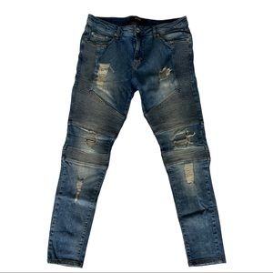 REPRESENT DENIM JEANS (BIKER STYLE)